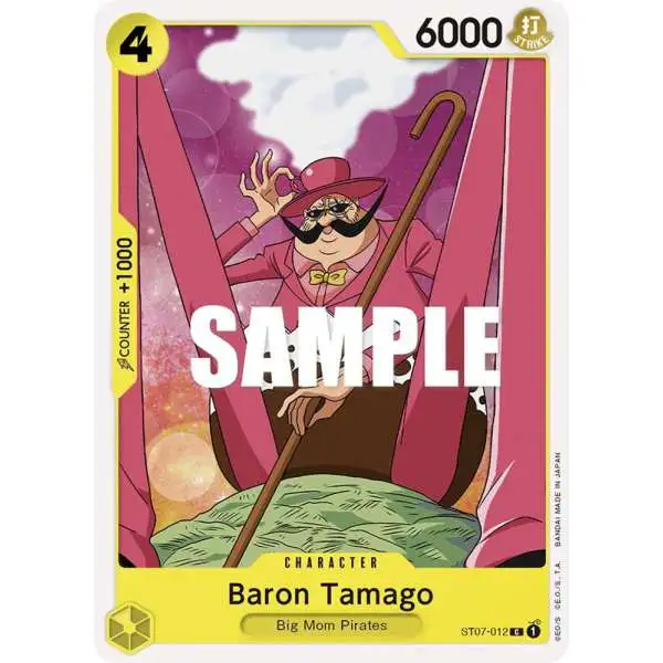 One Piece Trading Card Game Starter Deck 7: Big Mom Pirates Common Baron Tamago ST07-012
