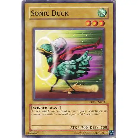 YuGiOh GX Structure Deck: Lord of the Storm Common Sonic Duck SD8-EN003