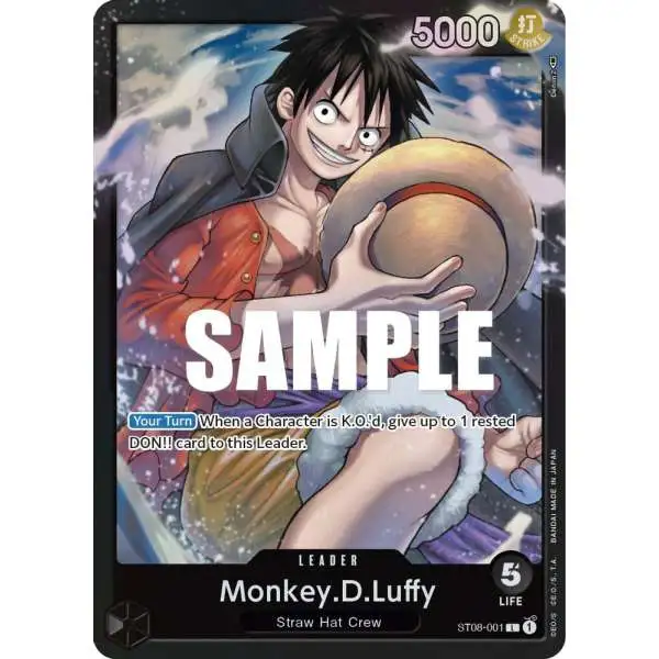 One Piece Trading Card Game Starter Deck 8: Monkey.D.Luffy Leader Monkey.D.Luffy ST08-001