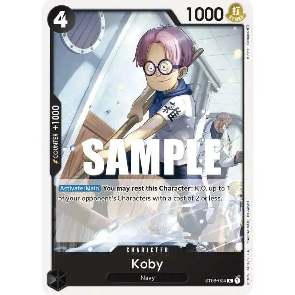 One Piece Trading Card Game Starter Deck 8: Monkey.D.Luffy Common Koby ST08-004