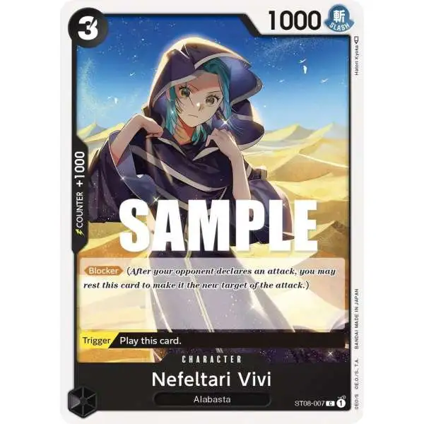 One Piece Trading Card Game Starter Deck 8: Monkey.D.Luffy Common Nefeltari Vivi ST08-007