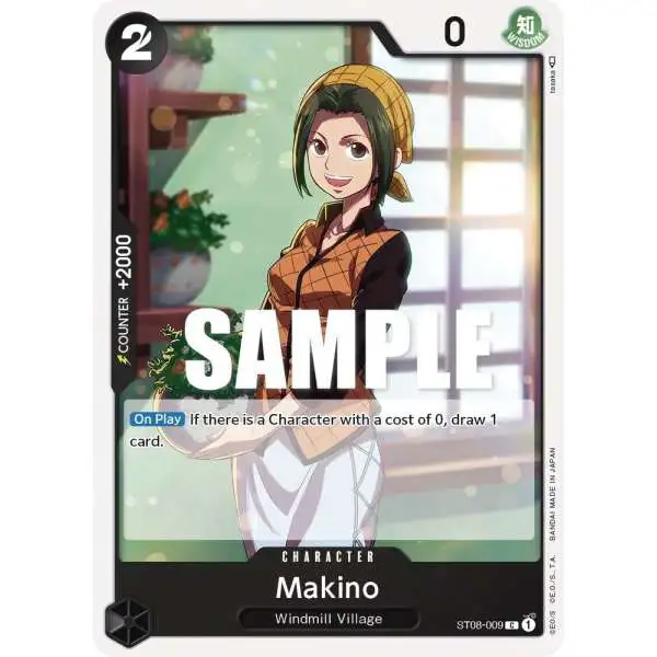 One Piece Trading Card Game Starter Deck 8: Monkey.D.Luffy Common Makino ST08-009