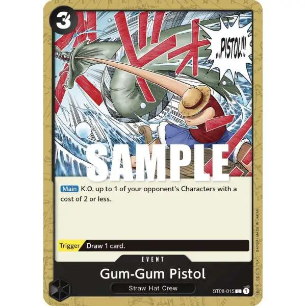 One Piece Trading Card Game Starter Deck 8: Monkey.D.Luffy Common Gum-Gum Pistol ST08-015