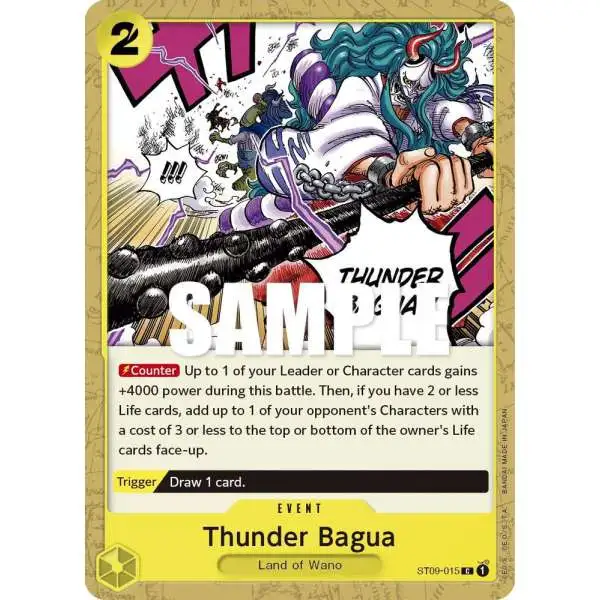 One Piece Trading Card Game Starter Deck 9: Yamato Common Thunder Bagua ST09-015