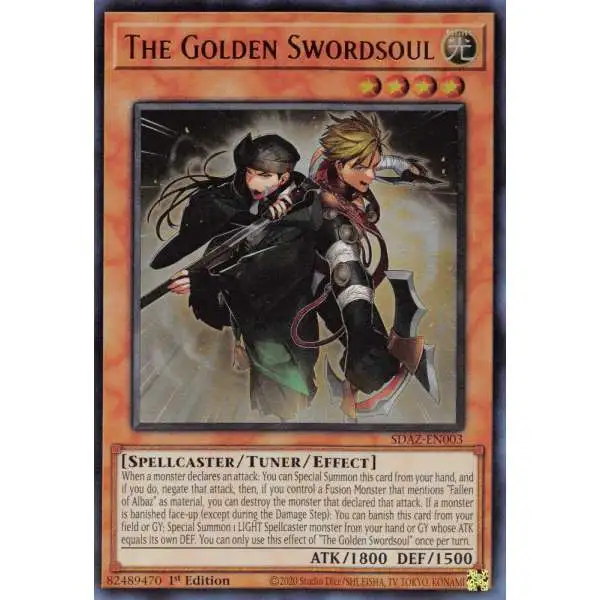 YuGiOh Structure Deck: Albaz Strike Ultra Rare The Golden Swordsoul SDAZ-EN003