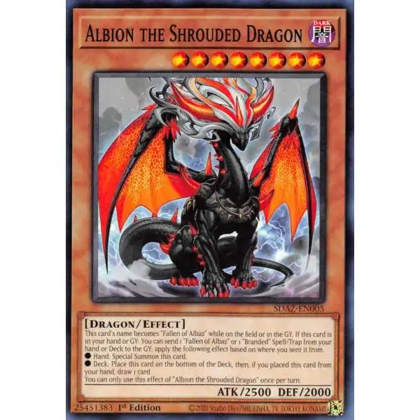 YuGiOh Structure Deck: Albaz Strike Common Albion the Shrouded Dragon SDAZ-EN005