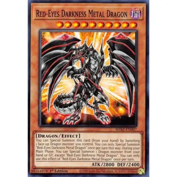 YuGiOh Structure Deck: Albaz Strike Common Red-Eyes Darkness Metal Dragon SDAZ-EN007