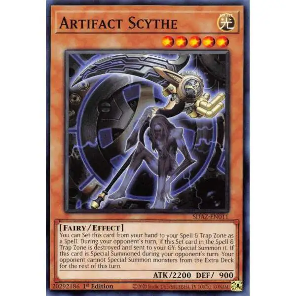 YuGiOh Trading Card Game Structure Deck: Albaz Strike Common Artifact Scythe SDAZ-EN011