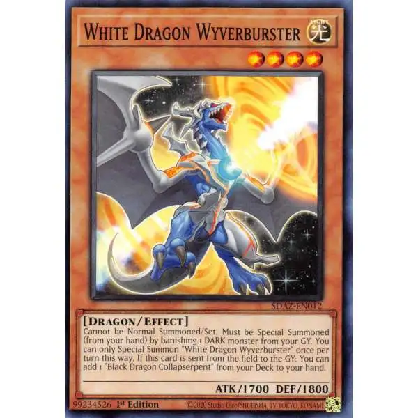 YuGiOh Structure Deck: Albaz Strike Common White Dragon Wyverburster SDAZ-EN012