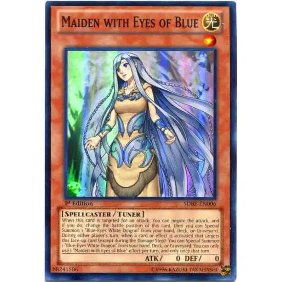 YuGiOh Saga of Blue-Eyes White Dragon Structure Deck Super Rare Maiden with Eyes of Blue SDBE-EN006