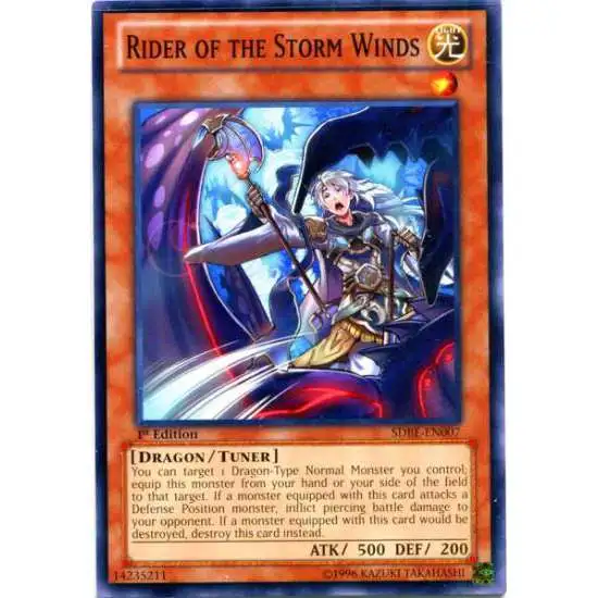 YuGiOh Saga of Blue-Eyes White Dragon Structure Deck Common Rider of the Storm Winds SDBE-EN007