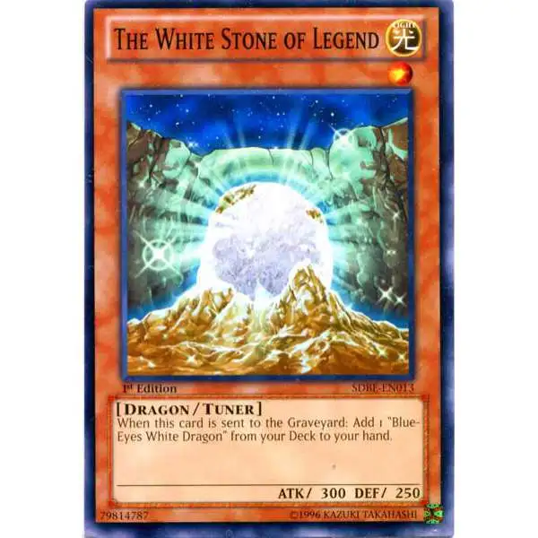 YuGiOh Saga of Blue-Eyes White Dragon Structure Deck Common The White Stone of Legend SDBE-EN013