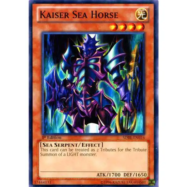 YuGiOh Saga of Blue-Eyes White Dragon Structure Deck Common Kaiser Sea Horse SDBE-EN016