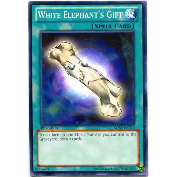 YuGiOh Saga of Blue-Eyes White Dragon Structure Deck Common White Elephant's Gift SDBE-EN026