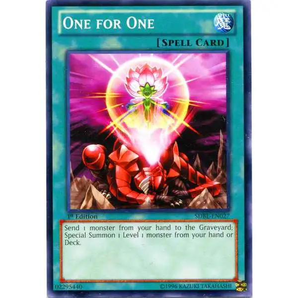 YuGiOh Saga of Blue-Eyes White Dragon Structure Deck Common One for One SDBE-EN027