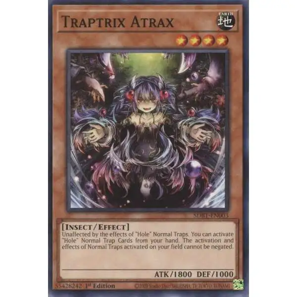 YuGiOh Structure Deck: Beware of Traptrix Common Traptrix Atrax SDBT-EN003