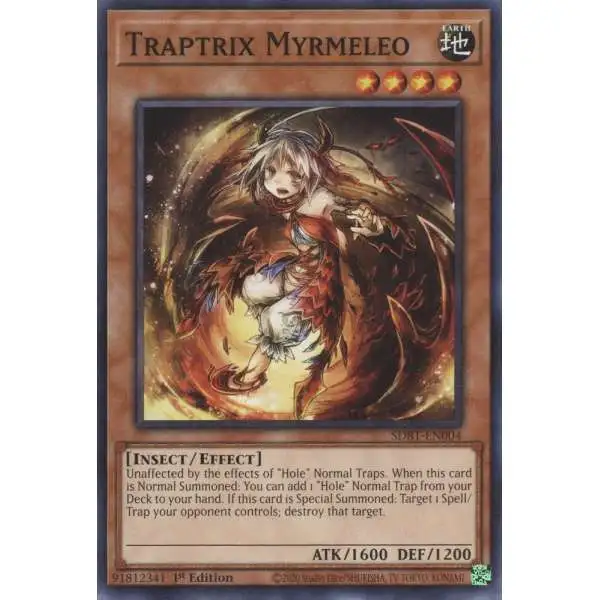 YuGiOh Structure Deck: Beware of Traptrix Common Traptrix Myrmeleo SDBT-EN004