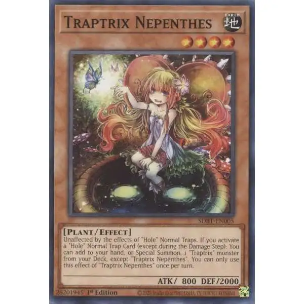 YuGiOh Structure Deck: Beware of Traptrix Common Traptrix Nepenthes SDBT-EN005