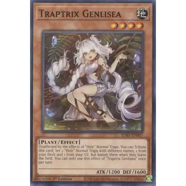 YuGiOh Structure Deck: Beware of Traptrix Common Traptrix Genlisea SDBT-EN007