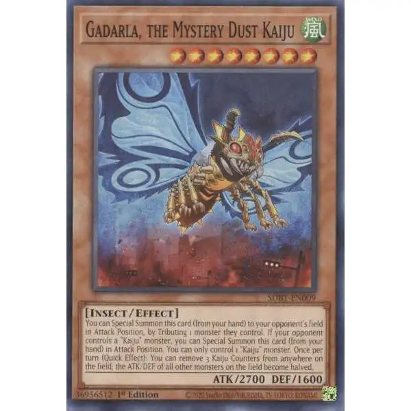 YuGiOh Structure Deck: Beware of Traptrix Common Gadarla, the Mystery Dust Kaiju SDBT-EN009