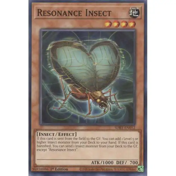 YuGiOh Structure Deck: Beware of Traptrix Common Resonance Insect SDBT-EN012