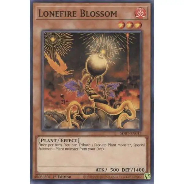 YuGiOh Structure Deck: Beware of Traptrix Common Lonefire Blossom SDBT-EN013