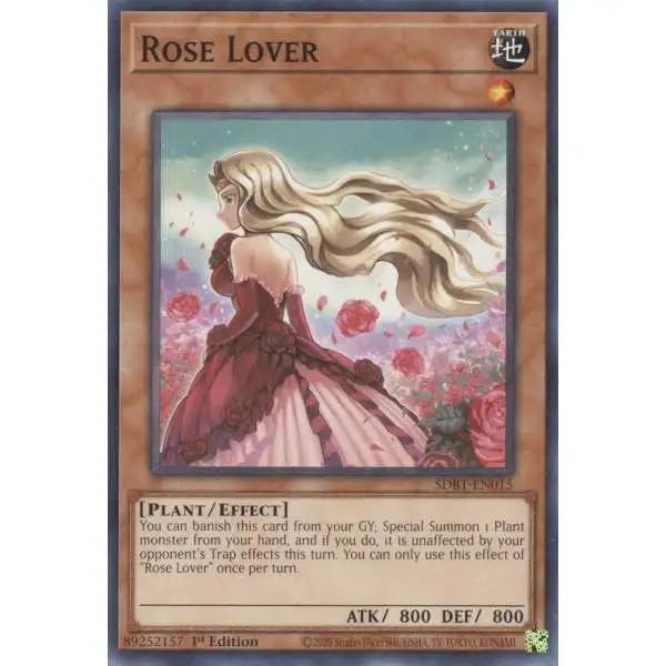 YuGiOh Structure Deck: Beware of Traptrix Common Rose Lover SDBT-EN015