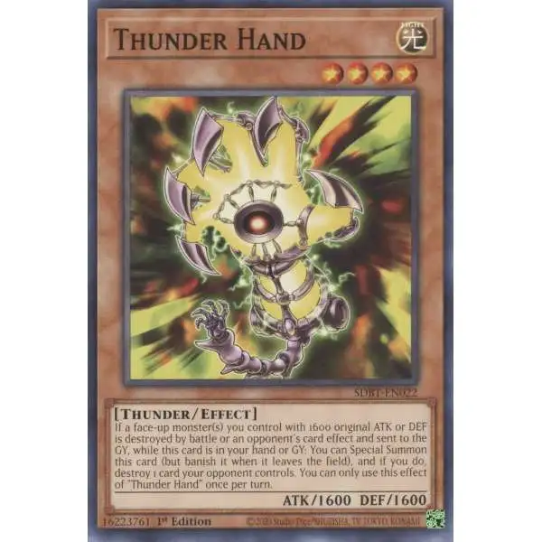 YuGiOh Structure Deck: Beware of Traptrix Common Thunder Hand SDBT-EN022