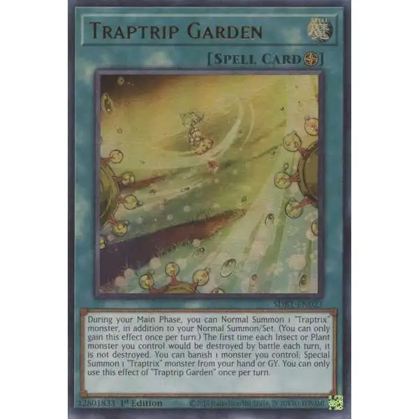 YuGiOh Structure Deck: Beware of Traptrix Ultra Rare Traptrip Garden SDBT-EN023