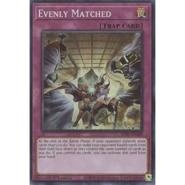 YuGiOh Structure Deck: Beware of Traptrix Super Rare Evenly Matched SDBT-EN038