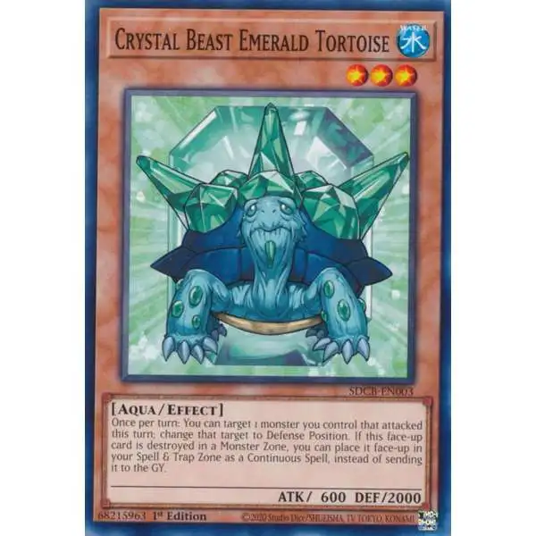 YuGiOh Structure Deck: Legend of the Crystal Beasts Common Crystal Beast Emerald Tortoise SDCB-EN003