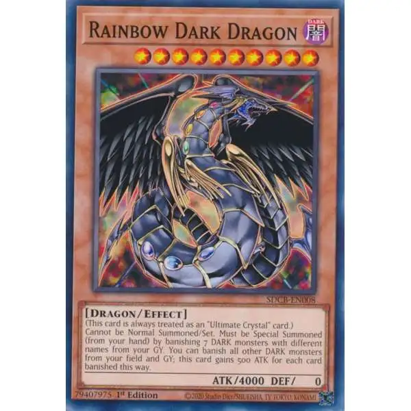 YuGiOh Structure Deck: Legend of the Crystal Beasts Common Rainbow Dark Dragon SDCB-EN008