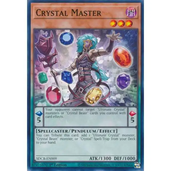 YuGiOh Structure Deck: Legend of the Crystal Beasts Common Crystal Master SDCB-EN009