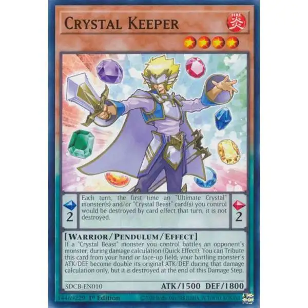YuGiOh Structure Deck: Legend of the Crystal Beasts Common Crystal Keeper SDCB-EN010