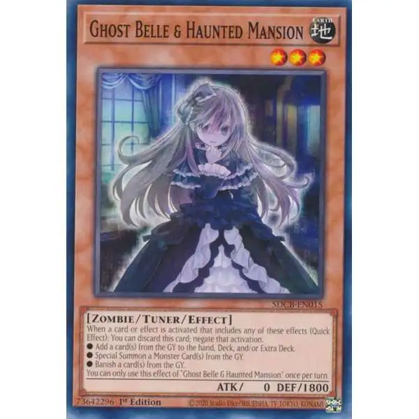 YuGiOh Structure Deck: Legend of the Crystal Beasts Common Ghost Belle & Haunted Mansion SDCB-EN015