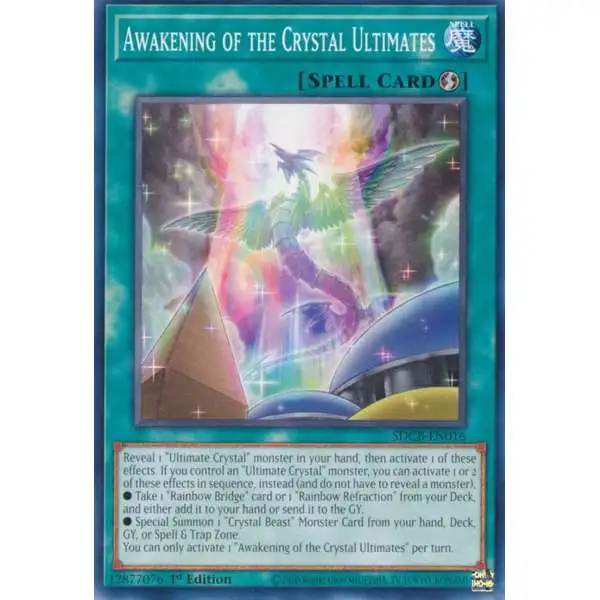YuGiOh Structure Deck: Legend of the Crystal Beasts Common Awakening of the Crystal Ultimates SDCB-EN016