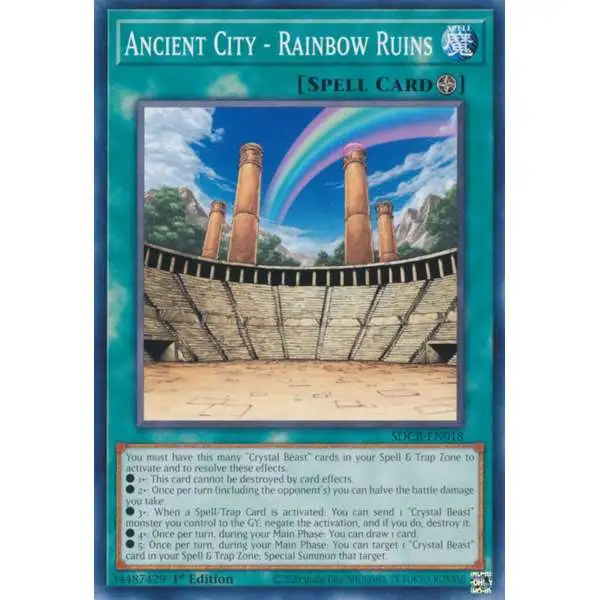 YuGiOh Structure Deck: Legend of the Crystal Beasts Common Ancient City - Rainbow Ruins SDCB-EN018
