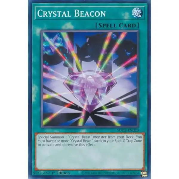 YuGiOh Structure Deck: Legend of the Crystal Beasts Common Crystal Beacon SDCB-EN020