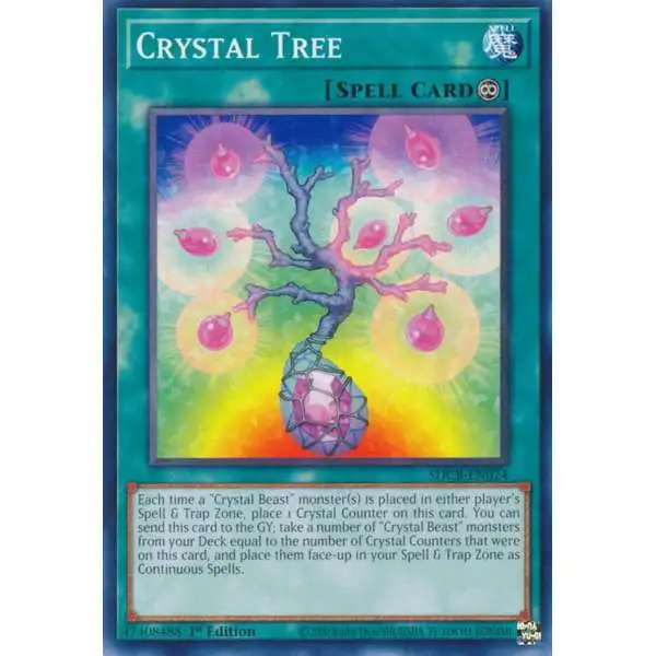 YuGiOh Structure Deck: Legend of the Crystal Beasts Common Crystal Tree SDCB-EN024