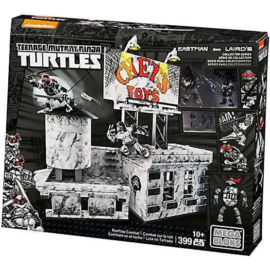 Mega Bloks Teenage Mutant Ninja Turtles Collector Rooftop Combat Exclusive Set [Damaged Package]