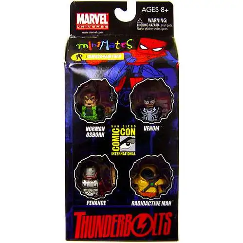 Marvel Universe Minimates Thunderbolts Exclusive Mini Figure 4-Pack [Norman Osborn, Venom, Penance & Radioactive Man]