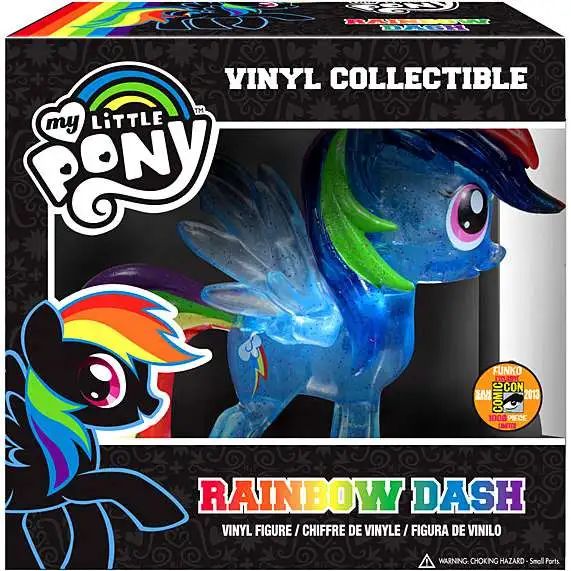 Funko My Little Vinyl Collectibles Glam Rainbow Dash Exclusive Vinyl Figure Crystalized Glitterized Sparkelized - ToyWiz