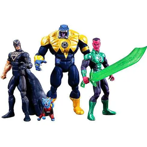 DC Green Lantern Black Hand, Dex-Starr, Arkillo & Sinestro Exclusive Action Figure 4-Pack