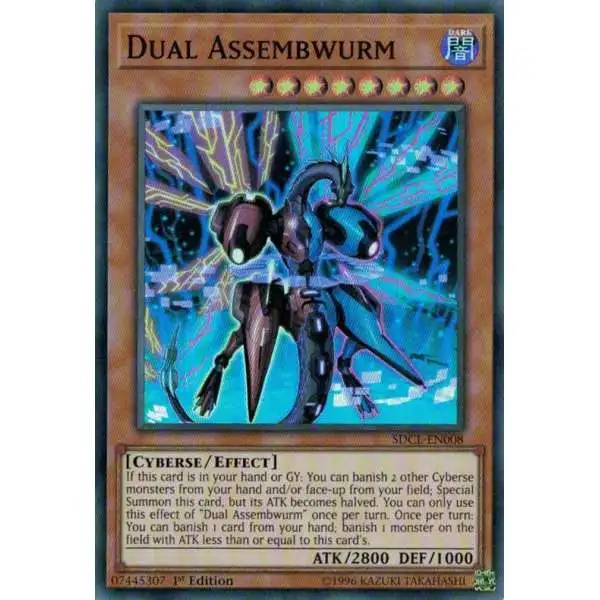 YuGiOh Structure Deck: Cyberse Link Super Rare Dual Assembwurm SDCL-EN008