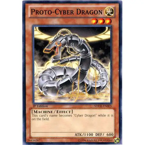 YuGiOh Cyber Dragon Revolution Structure Deck Common Proto-Cyber Dragon SDCR-EN005