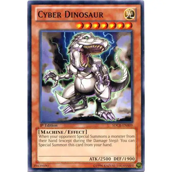 YuGiOh Cyber Dragon Revolution Structure Deck Common Cyber Dinosaur SDCR-EN009