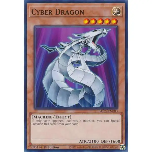 YuGiOh Structure Deck: Cyber Strike Common Cyber Dragon SDCS-EN003