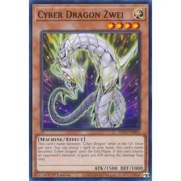 YuGiOh Structure Deck: Cyber Strike Common Cyber Dragon Zwei SDCS-EN004