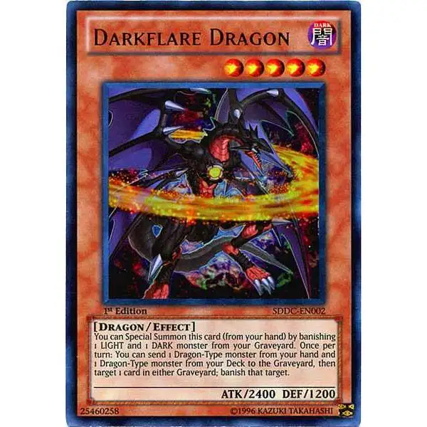YuGiOh YuGiOh 5D's Structure Deck: Dragons Collide Ultra Rare Darkflare Dragon SDDC-EN002
