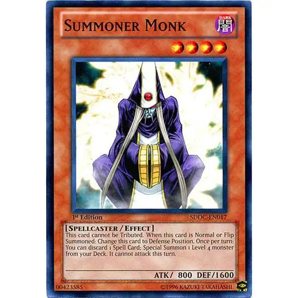Summoner Monk Common Yu-Gi-Oh! 1st Edition - Structure Deck Spellcasters Command SDSC-EN005 